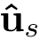 $\mathbf{\hat{u}}_s$