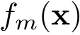 $f_m(\mathbf {x})$