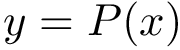 \[
y= P(x)
   \]