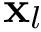 $\mathbf{x}_{l}$